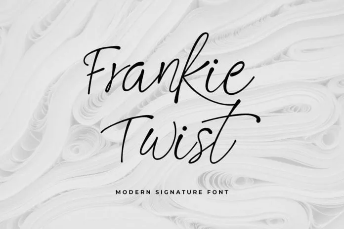 Frankie Twist Signature Font