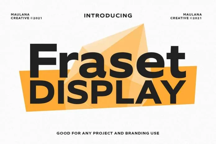 Fraset - Sans Serif Display Font