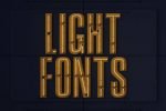 Free Condensed Neon 3D Lettering Font