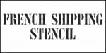 French Shipping Stencil JNL Font