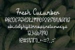 Fresh Cucumber Font