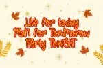 Friday Party - Quirky Handwritten