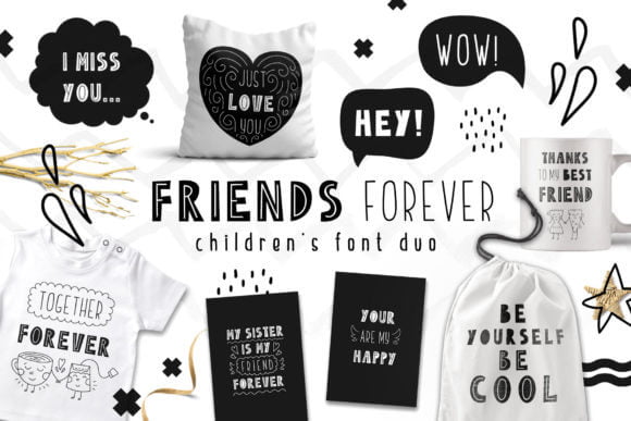 Friends Forever Duo Font