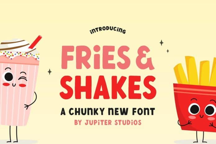 Fries and Shake Font