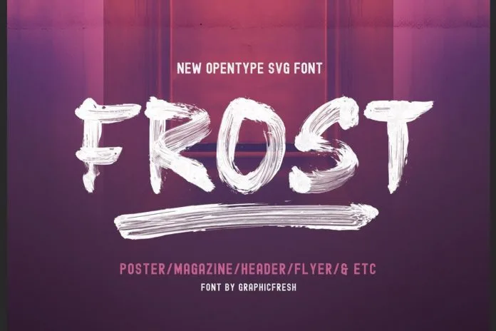 Frost SVG Font + Brushes