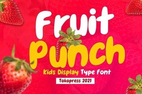 Fruit Punch Kids Font