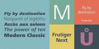 Frutiger Next Font