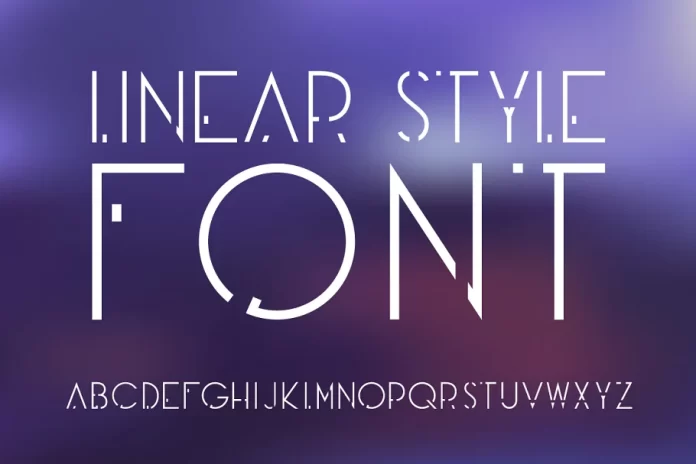 Futuristic / Future / Linear Style font