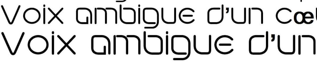 Futuristic Linear Font