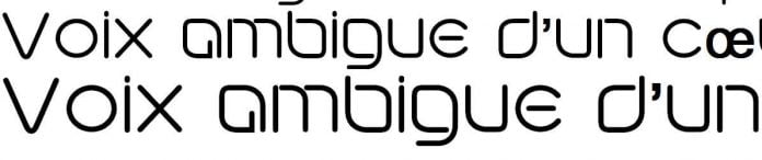 Futuristic Linear Font