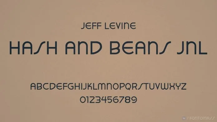 Hash and Beans JNL Font