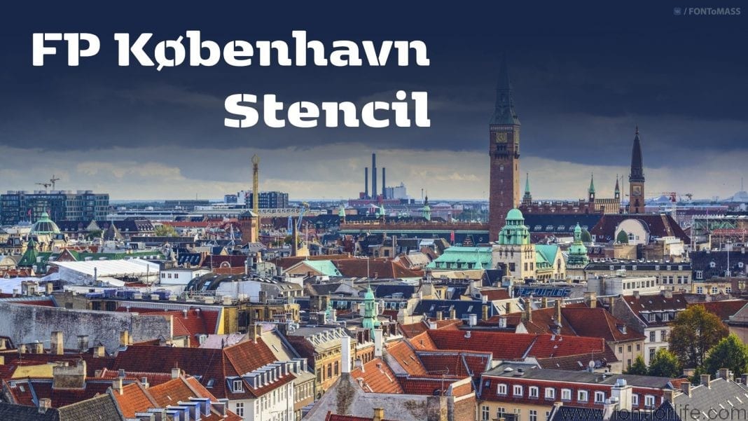 FP Kobenhavn Stencil Font