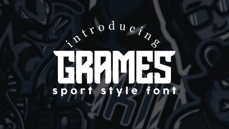 GRAMES - Sport Style Font