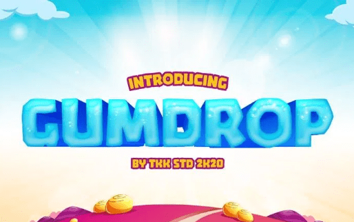 GUMDROP - taste of adventure font