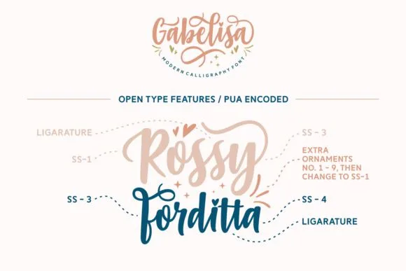 Gabelisa Script Font 