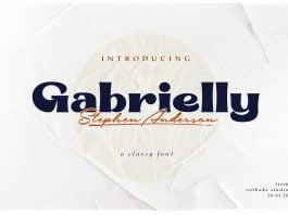 Gabrielly Display font
