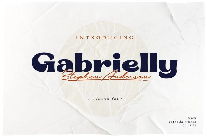 Gabrielly Display font