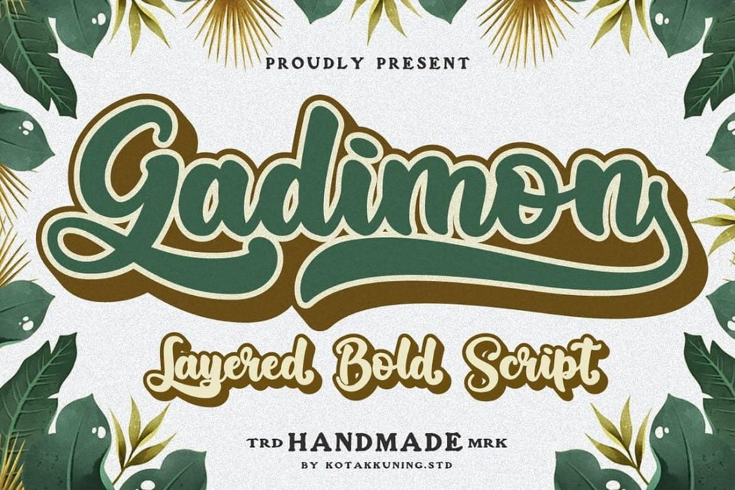 Gadimon Layered Script Font