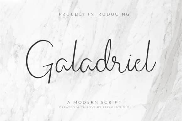 Galadriel Script Font