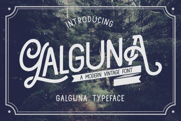 Galguna - Vintage Script Font