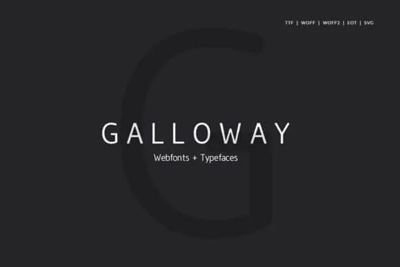Galloway Font