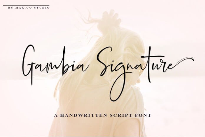 Gambia Signature Font Family - 2 Fonts