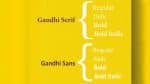 Gandhi Serif & Sans Font