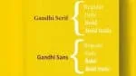 Gandhi Serif & Sans Font