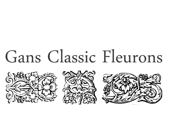 Gans Classic Fleurons Font