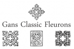 Gans Classic Fleurons Font