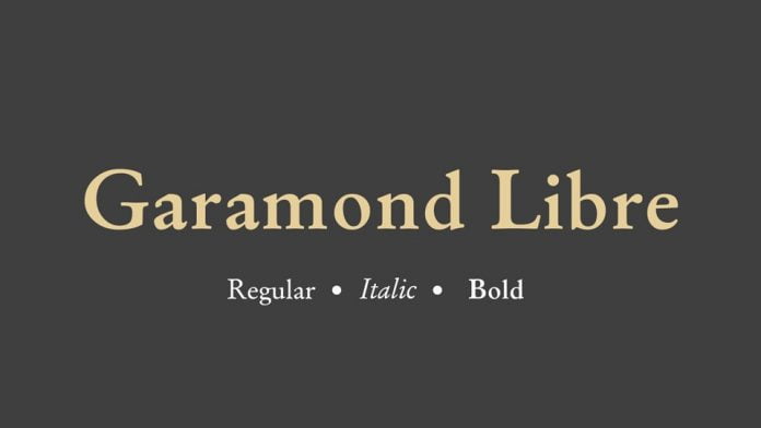 Garamond Libre Font