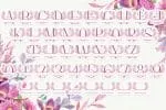 Garden Leaves Line Font