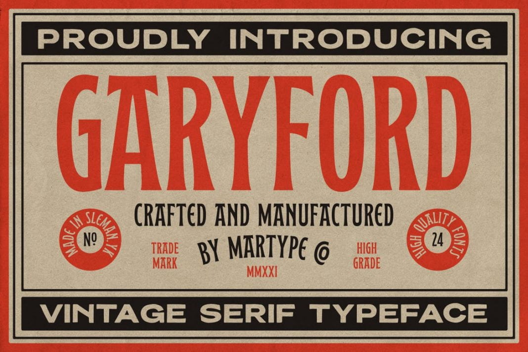 Garyford Vintage Display Font