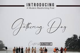 Gathering Day - Elegant Handwritten Script Font