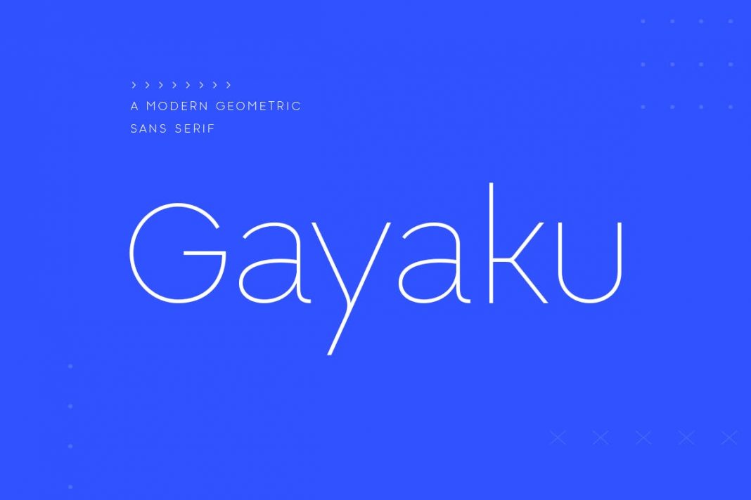 Gayaku - Modern Sans Serif Font