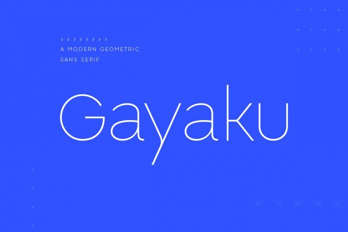 Gayaku - Modern Sans Serif Font