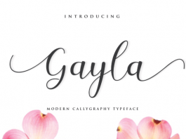 Gayla Script Font