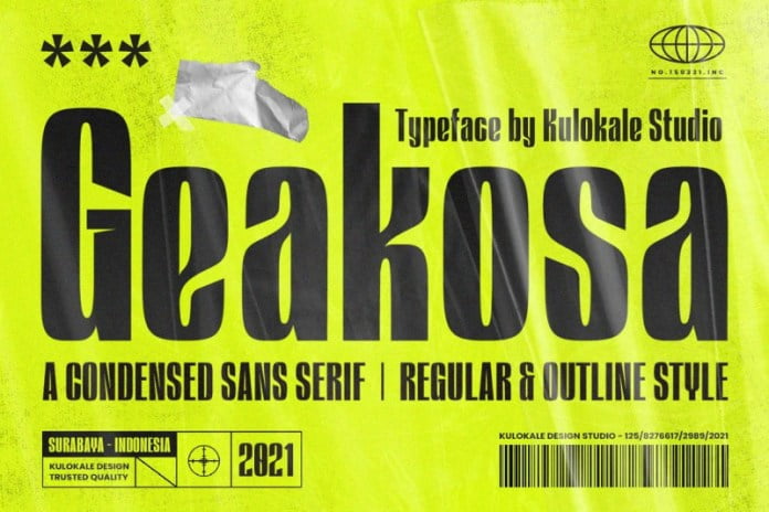 Geakosa Display Sans Serif