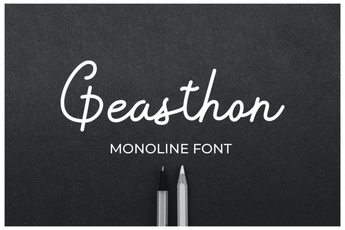 Geasthon - Monoline Font