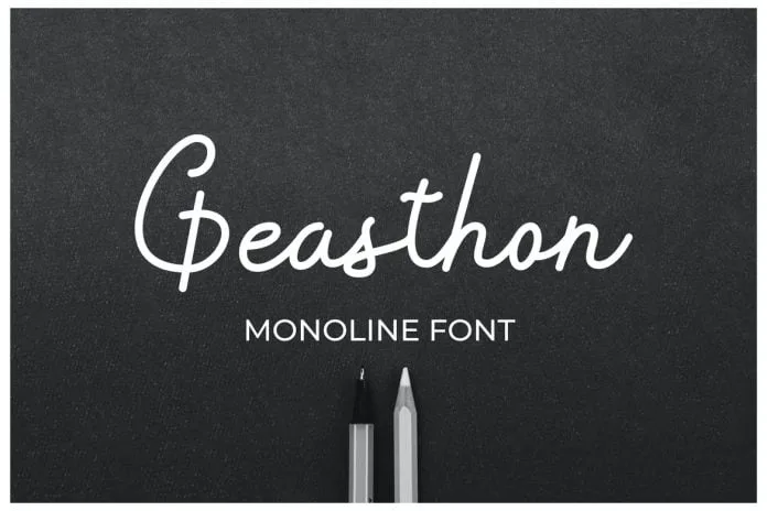Geasthon - Monoline Font