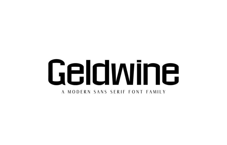 Geldwine Sans Serif Font Family Free Download