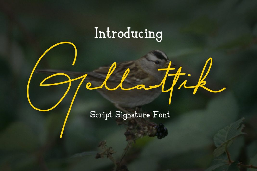 Gellattik - Script Signature Font
