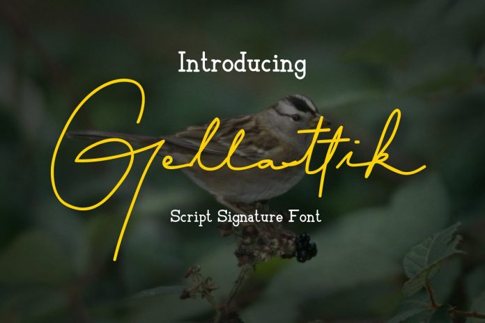 Gellattik - Script Signature Font