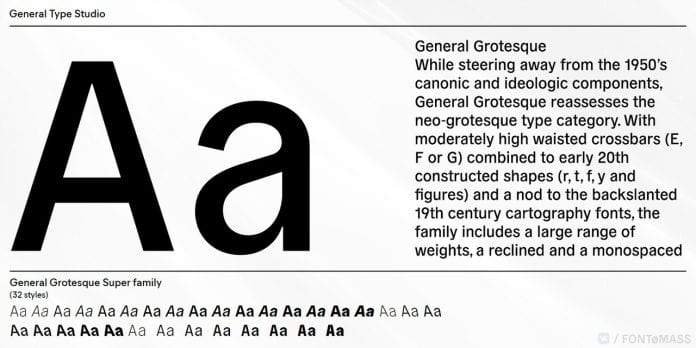 General Grotesque Font