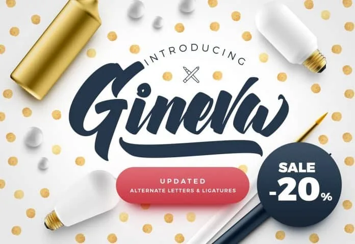 Geneva Script Font Geneva Script Font