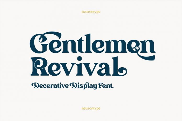 Gentlemen Revival - A Decorative Display Font