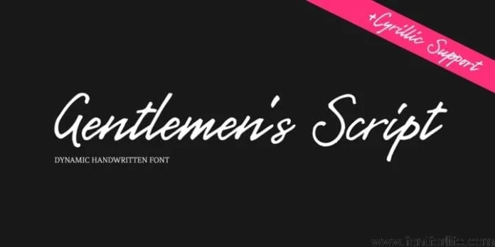 Gentlemen's Script Font