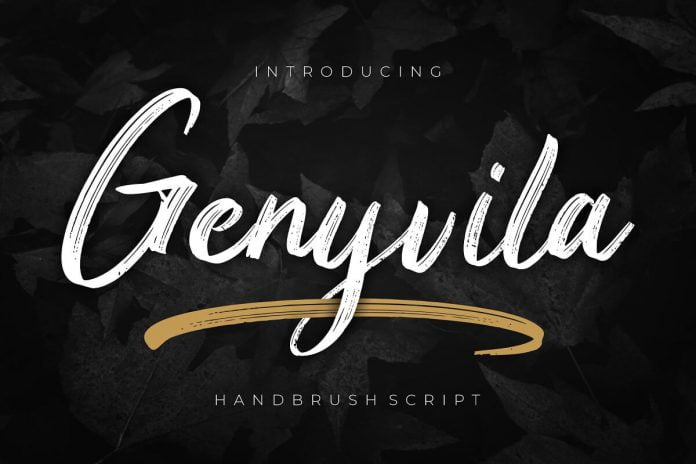 Genyvila Handbrush Script