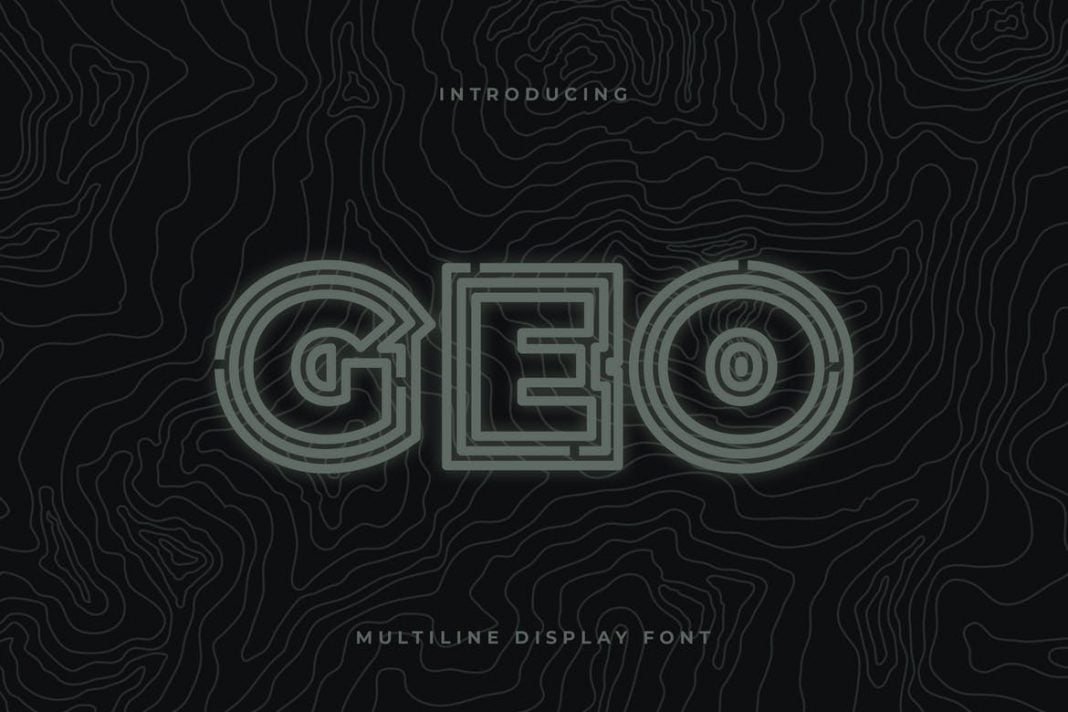 Geo - Multiline Display Font