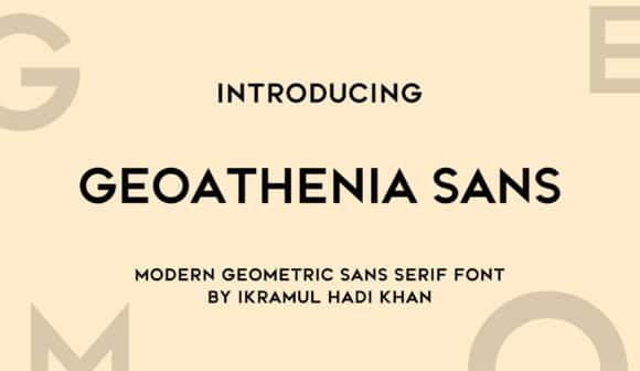 Geoathenia Sans Font